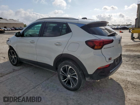 2021 Buick Encore GX Select with VIN KL4MMDS28MB111427, listed as a Copart auction lot 58783015 with 101,819 mi miles and Salvage title. Bid and sale history available at DreamBid. Image 2.