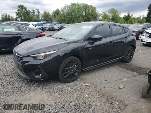 2024 Subaru Impreza RS with VIN JF1GUHJC0R8274801, listed as a Copart auction lot 67792154 with 7,050 mi miles and Salvage Title. Bid and sale history available at carsss.com. Image 1.