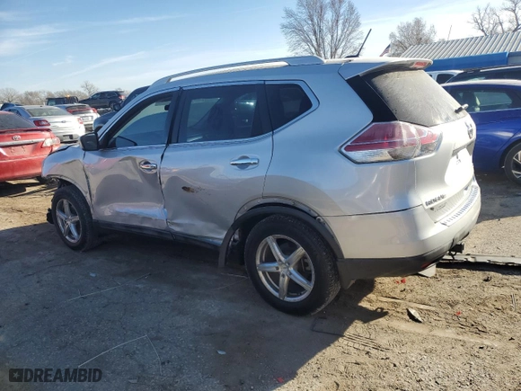 2015 Nissan Rogue SV with VIN 5N1AT2MVXFC913865, listed as a Copart auction lot 84543164 with 107,699 mi miles and Salvage Title. Bid and sale history available at carsss.com. Image 2.
