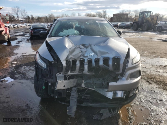 2014 Jeep Cherokee Sport with VIN 1C4PJMAB9EW209891, listed as a Copart auction lot 45313515 with 166,652 mi miles and Salvage Title. Bid and sale history available at carsss.com. Image 5.