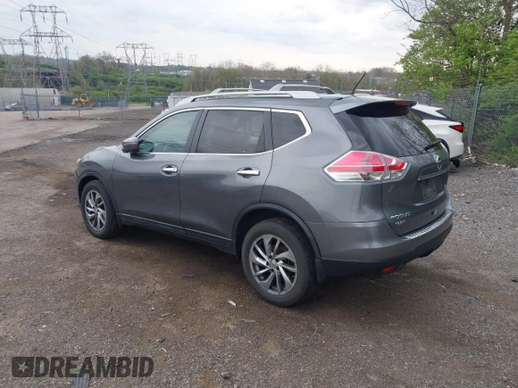2014 Nissan Rogue SL with VIN 5N1AT2MV9EC823699, listed as a IAAI auction lot 42037833 with 96,093 mi miles. Bid and sale history available at carsss.com. Image 3.