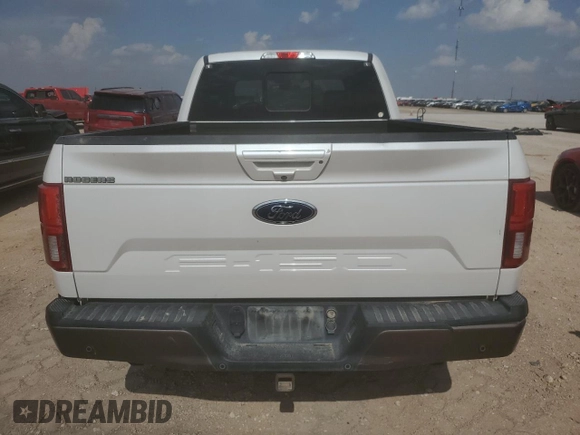 2018 Ford F-150 XL with VIN 1FTFW1E55JKC22896, listed as a Copart auction lot 53900025 with 0 mi miles and Salvage Title. Bid and sale history available at carsss.com. Image 6.