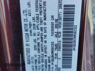 2024 Nissan Z Performance with VIN JN1BZ4BH3RM360302, listed as a Copart auction lot 50648515 with 17,627 mi miles and Salvage Title. Bid and sale history available at DreamBid. Image 14.