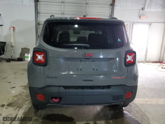 2021 Jeep Renegade Trailhawk with VIN ZACNJDC11MPM32110, listed as a Copart auction lot 46130355 with 47,174 mi miles and Clean Title. Bid and sale history available at carsss.com. Image 6.