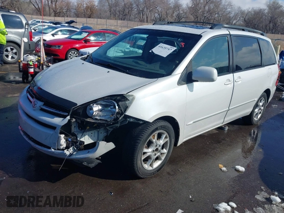 2005 Toyota Sienna XLE with VIN 5TDZA22C85S256737, listed as a IAAI auction lot 41635747 with 195,561 mi miles and . Bid and sale history available at DreamBid. Image 2.