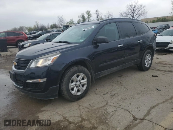 2017 Chevrolet Traverse LS with VIN 1GNKRFED8HJ207861, listed as a Copart auction lot 52885635 with 202,936 mi miles and Salvage title. Bid and sale history available at DreamBid. Image 1.