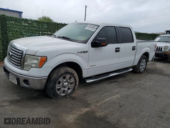 2012 Ford F-150 XL with VIN 1FTFW1CT0CFA02143, listed as a Copart auction lot 44970104 with 151,473 mi miles and Clean Title. Bid and sale history available at carsss.com. Image 1.