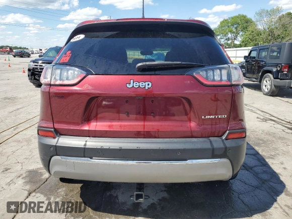 2019 Jeep Cherokee Limited with VIN 1C4PJLDB1KD171943, listed as a Copart auction lot 58273005 with 126,115 mi miles and Salvage title. Bid and sale history available at DreamBid. Image 6.