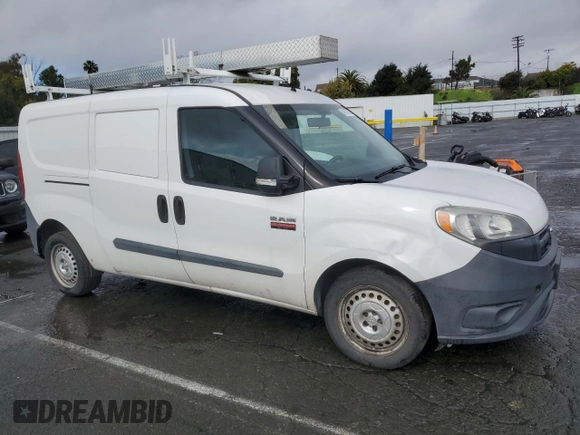2015 Ram ProMaster City Cargo Tradesman with VIN ZFBERFAT3F6975544, listed as a Copart auction lot 49015635 with 190,163 mi miles and Clean Title. Bid and sale history available at carsss.com. Image 4.