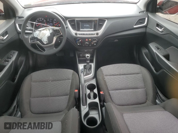 2022 Hyundai Accent SE with VIN 3KPC24A61NE171176, listed as a Copart auction lot 52094165 with 54,293 mi miles and Salvage Title. Bid and sale history available at carsss.com. Image 8.