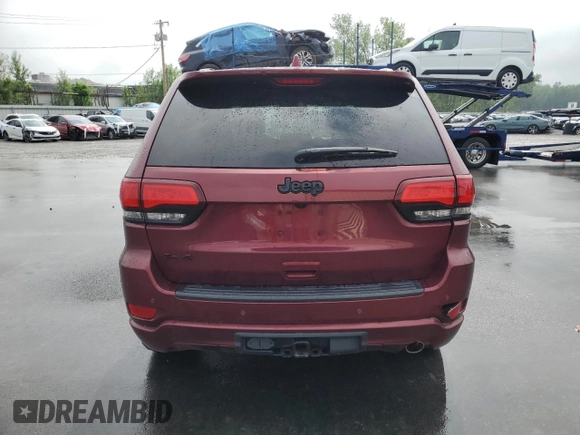 2020 Jeep Grand Cherokee Altitude with VIN 1C4RJFAG0LC209941, listed as a Copart auction lot 60164005 with 92,786 mi miles and Salvage title. Bid and sale history available at DreamBid. Image 6.