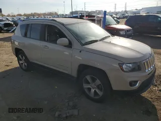 2016 Jeep Compass Latitude with VIN 1C4NJDEB9GD764730, listed as a Copart auction lot 76808544 with 123,937 mi miles and Clean Title. Bid and sale history available at carsss.com. Image 4.