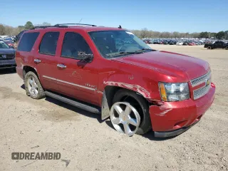 2013 Chevrolet Tahoe LTZ with VIN 1GNSCCE09DR343537, listed as a Copart auction lot 47548715 with 171,692 mi miles and Salvage title. Bid and sale history available at DreamBid. Image 4.