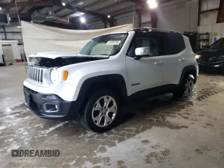 2016 Jeep Renegade Limited with VIN ZACCJBDT2GPD06230, listed as a Copart auction lot 55390795 with 137,965 mi miles and Salvage title. Bid and sale history available at DreamBid. Image 1.