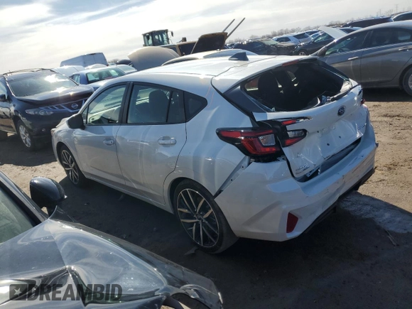 2024 Subaru Impreza Special Sports z VIN JF1GUAFC8R8910185, wystawiony jako Copart lot #50008575 z przebiegiem 563 mil mil oraz Szkoda całkowita • Salvage title. Historia ofert i sprzedaży dostępna na DreamBid. Obrazek 2.