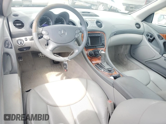 2003 Mercedes-Benz SL 500 with VIN WDBSK75F53F041507, listed as a Copart auction lot 55630925 with 129,451 mi miles and Salvage title. Bid and sale history available at DreamBid. Image 8.