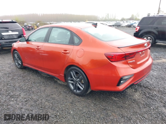 2021 Kia Forte GT-Line with VIN 3KPF34AD5ME341174, listed as a IAAI auction lot 41915220 with 28,804 mi miles. Bid and sale history available at carsss.com. Image 3.