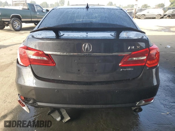 2015 Acura RLX Advance with VIN JH4KC1F97FC000997, listed as a Copart auction lot 75295404 with 67,403 mi miles and Salvage title. Bid and sale history available at DreamBid. Image 6.