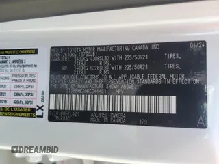 2024 Lexus RX 350h z VIN 2T2BBMCA9RC044401, wystawiony jako Copart lot #55768825 z przebiegiem 15 973 mil mil oraz Szkoda całkowita • Salvage title. Historia ofert i sprzedaży dostępna na DreamBid. Obrazek 13.