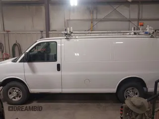 2018 Chevrolet Express Cargo with VIN 1GCWGAFP4J1342434, listed as a IAAI auction lot 42018086 with 149,934 mi miles and . Bid and sale history available at DreamBid. Image 14.