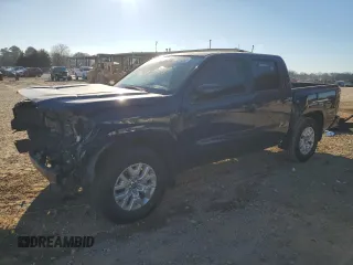 2023 Nissan Frontier SV with VIN 1N6ED1EJ5PN605949, listed as a Copart auction lot 47111565 with 21,872 mi miles and Salvage Title. Bid and sale history available at carsss.com. Image 1.