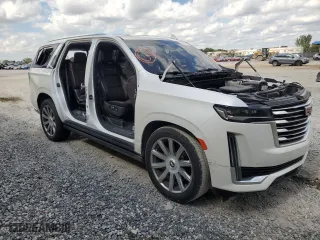 2021 Cadillac Escalade Premium Luxury Platinum with VIN 1GYS4DKLXMR351781, listed as a Copart auction lot 40742184 with 0 mi miles. Bid and sale history available at carsss.com. Image 4.