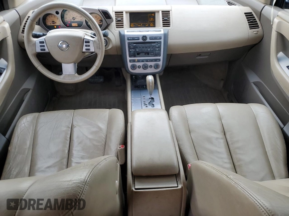 2003 Nissan Murano SL with VIN JN8AZ08W63W227721, listed as a Copart auction lot 83551974 with 108,347 mi miles and Salvage Title. Bid and sale history available at carsss.com. Image 8.