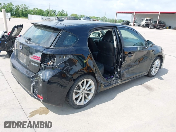 2011 Lexus CT 200h with VIN JTHKD5BH7B2004369, listed as a IAAI auction lot 42163533 with 84,718 mi miles and . Bid and sale history available at DreamBid. Image 4.