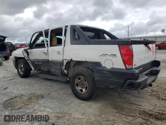 2002 Chevrolet Avalanche with VIN 3GNEK13T82G115091, listed as a Copart auction lot 70299624 with 0 mi miles and Salvage Title. Bid and sale history available at carsss.com. Image 2.