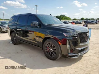 2024 Cadillac Escalade AWD V-Series z VIN 1GYS4HK95RR399949, wystawiony jako Copart lot #59360395 z przebiegiem 6 163 mil mil oraz Szkoda całkowita • Salvage title. Historia ofert i sprzedaży dostępna na DreamBid. Obrazek 4.