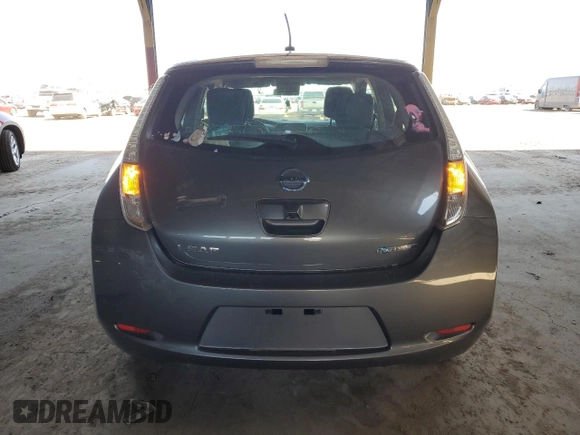 2015 Nissan LEAF SV with VIN 1N4AZ0CP2FC325684, listed as a Copart auction lot 48825085 with 38,342 mi miles and Salvage Title. Bid and sale history available at DreamBid. Image 6.