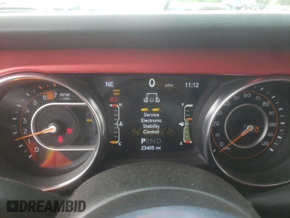 2023 Jeep Wrangler Rubicon с VIN 1C4HJXFG0PW523040, выставлен на аукционе Copart как лот 57705055 с пробегом 23 405 миль миль и Списание • Salvage title. История ставок и продаж доступна на DreamBid. Изображение 9.