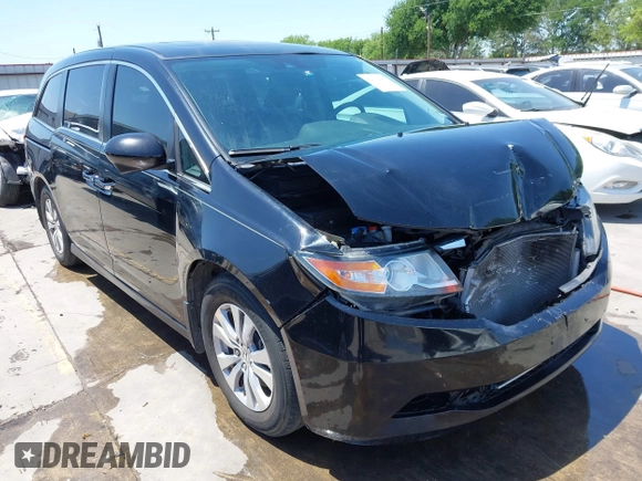 2016 Honda Odyssey EX-L with VIN 5FNRL5H61GB089853, listed as a IAAI auction lot 42019081 with 81,317 mi miles and . Bid and sale history available at DreamBid. Image 1.