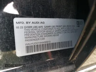 2022 Audi A3 Premium Plus z VIN WAUHUDGY4NA085613, wystawiony jako Copart lot #62363003 z przebiegiem 1 348 mil mil oraz . Historia ofert i sprzedaży dostępna na DreamBid. Obrazek 14.