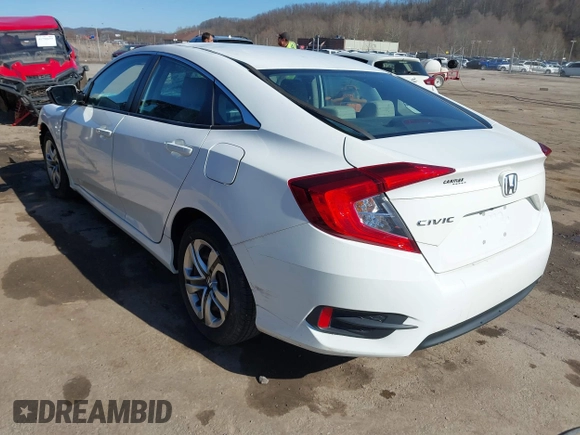 2017 Honda Civic Sedan LX with VIN 2HGFC2F58HH513036, listed as a IAAI auction lot 41815183 with 33,932 mi miles. Bid and sale history available at carsss.com. Image 3.