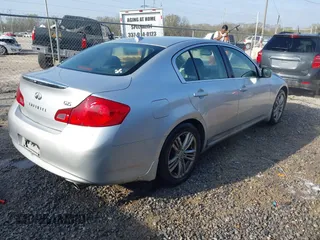 2012 Infiniti G25 Sedan Journey with VIN JN1DV6APXCM700643, listed as a IAAI auction lot 41781141 with 133,149 mi miles. Bid and sale history available at carsss.com. Image 4.