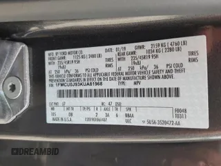 2019 Ford Escape Titanium with VIN 1FMCU0J93KUA81968, listed as a Copart auction lot 56232665 with 26,631 mi miles and Salvage title. Bid and sale history available at DreamBid. Image 13.