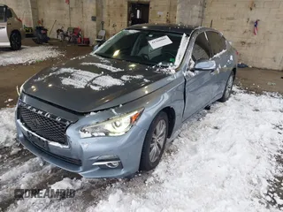 2015 Infiniti Q50 Premium with VIN JN1BV7AR4FM399046, listed as a IAAI auction lot 41560885 with 143,488 mi miles and . Bid and sale history available at DreamBid. Image 17.