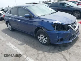 2016 Nissan Sentra S with VIN 3N1AB7APXGL653700, listed as a IAAI auction lot 42004102 with 146,263 mi miles. Bid and sale history available at carsss.com. Image 1.