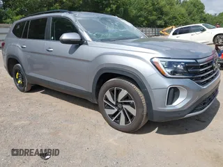 2025 Volkswagen Atlas SE with VIN 1V2WR2CA7SC508207, listed as a IAAI auction lot 42635563 with 10,710 mi miles and . Bid and sale history available at DreamBid. Image 1.
