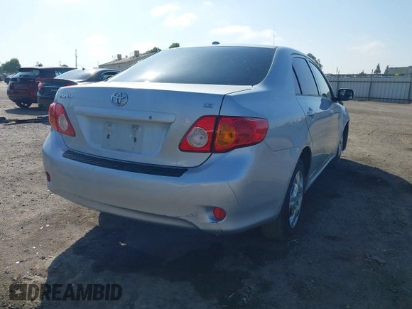 2009 Toyota Corolla with VIN JTDBL40E099056371, listed as a IAAI auction lot 42132122 with 204,016 mi miles and . Bid and sale history available at DreamBid. Image 4.