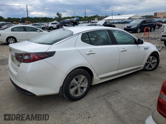 2016 Kia Optima Hybrid with VIN KNAGM4AD9G5092926, listed as a Copart auction lot 58572524 with 66,595 mi miles and Salvage Title. Bid and sale history available at carsss.com. Image 3.
