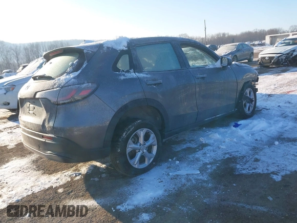 2024 Honda HR-V LX with VIN 3CZRZ2H32RM736093, listed as a IAAI auction lot 41416341 with 16,482 mi miles and . Bid and sale history available at DreamBid. Image 4.