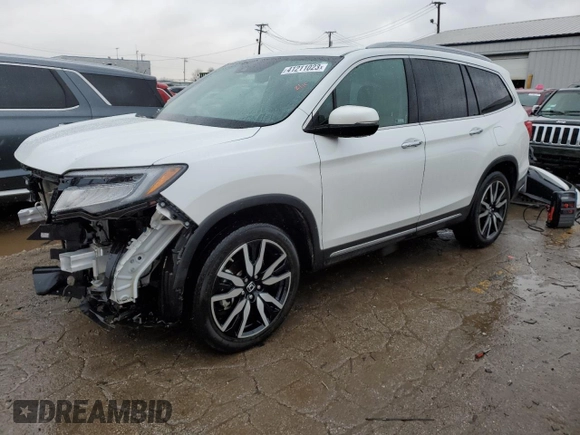 2021 Honda Pilot Touring 7-Passenger z VIN 5FNYF6H66MB023058, wystawiony jako Copart lot #41211023 z przebiegiem 45 255 mil mil oraz Szkoda całkowita • Salvage title. Historia ofert i sprzedaży dostępna na DreamBid. Obrazek 1.