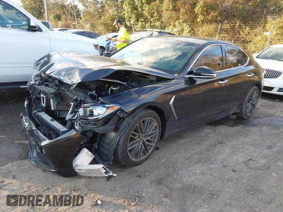 2019 Genesis G70 Advanced with VIN KMTG64LA7KU027220, listed as a IAAI auction lot 41133708 with 50,987 mi miles and . Bid and sale history available at DreamBid. Image 17.