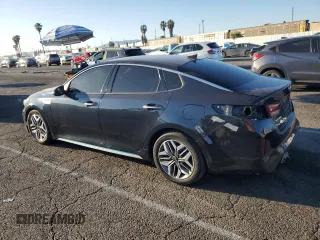 2020 Kia Optima Hybrid EX with VIN KNAGU4LE2L5041025, listed as a Copart auction lot 46297275 with 116,508 mi miles and Salvage Title. Bid and sale history available at carsss.com. Image 2.