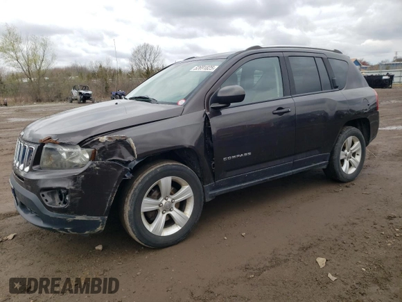 2014 Jeep Compass Sport with VIN 1C4NJDBB9ED670610, listed as a Copart auction lot 52691825 with 150,525 mi miles and Salvage Title. Bid and sale history available at carsss.com. Image 1.