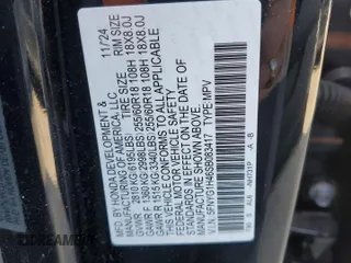 2025 Honda Pilot EX-L z VIN 5FNYG1H46SB083417, wystawiony jako Copart lot #48139585 z przebiegiem 1 664 mil mil oraz Szkoda całkowita • Salvage title. Historia ofert i sprzedaży dostępna na DreamBid. Obrazek 13.
