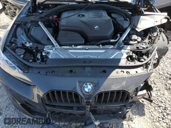 2023 BMW 4 Series 430i z VIN WBA63AV02PFN97608, wystawiony jako Copart lot #69227414 z przebiegiem Nie podano mil oraz Szkoda całkowita • Salvage title. Historia ofert i sprzedaży dostępna na DreamBid. Obrazek 12.