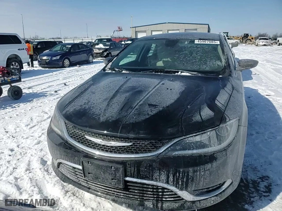2016 Chrysler 200 Limited with VIN 1C3CCCABXGN142282, listed as a Copart auction lot 45907085 with 107,661 mi miles and Salvage Title. Bid and sale history available at carsss.com. Image 10.